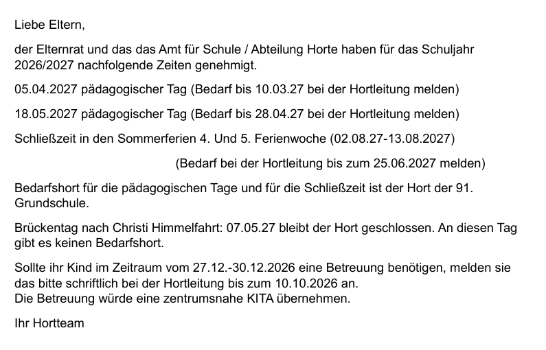schließzeiten 26 27 bild